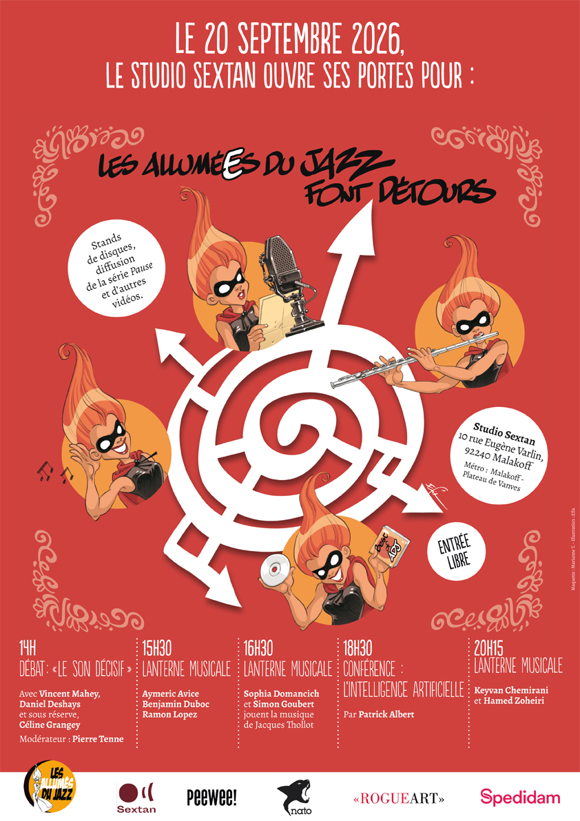 20 SEPTEMBRE 2026 - LES ALLUMÉS DU JAZZ FONT DÉTOURS - STUDIO SEXTAN
