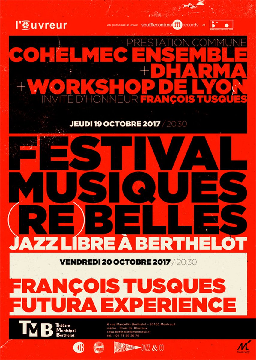 Festival Musiques (RE)BELLES Montreuil 2017