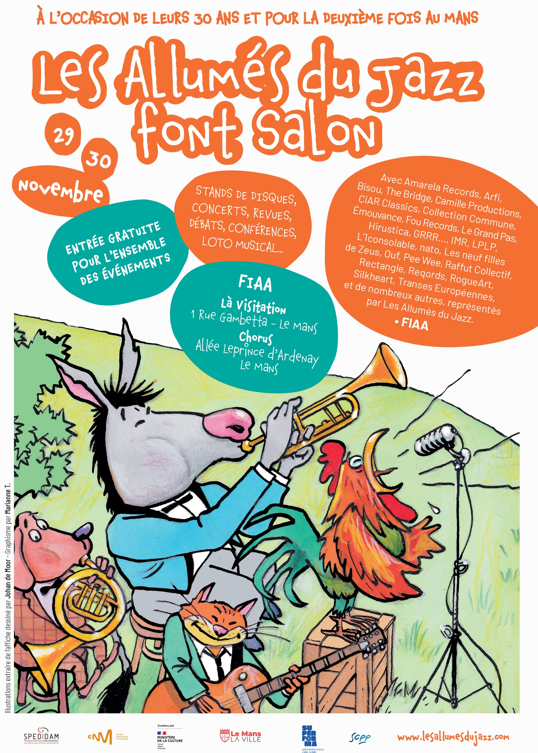 LES ALLUMÉS DU JAZZ FONT SALON, LE PROGRAMME